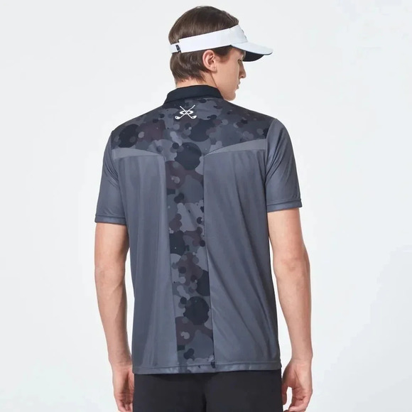 Oakley Camo Back Evo Golf Short Sleeve Polo Shirt Size Small - Picture 6 of 12